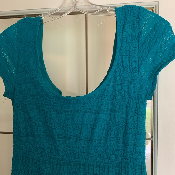 Volcom Babydoll Teal Dress - Picture 3 of 5